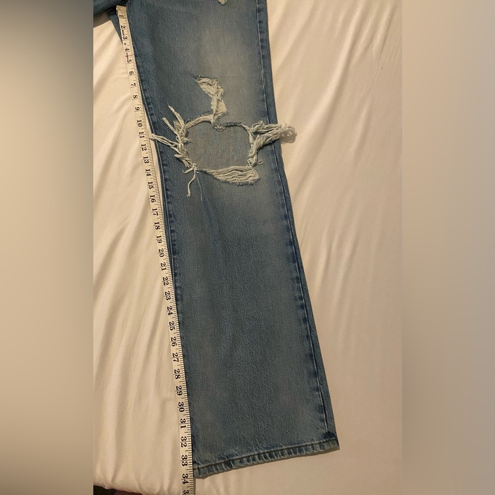 Frame Denim Distressed Blue Jeans - Picture 13 of 14